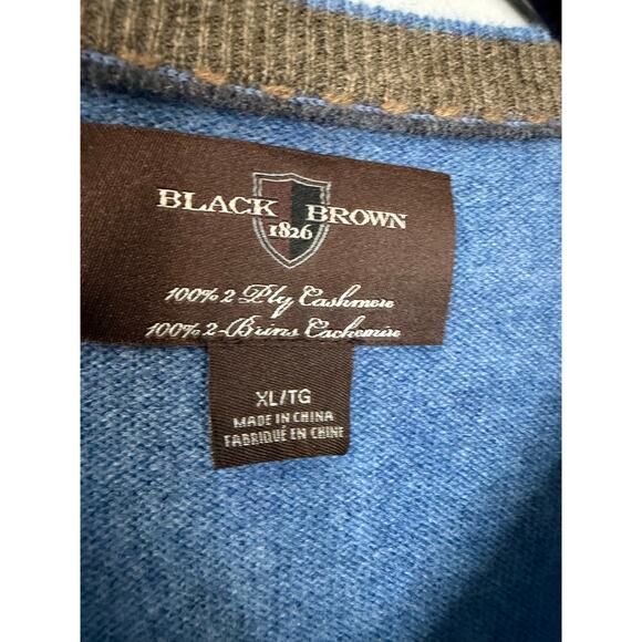 Jos A Bank Men's V Neck Cashmere Sweater Preppy Luxury Sz XL Blue - Picture 6 of 9